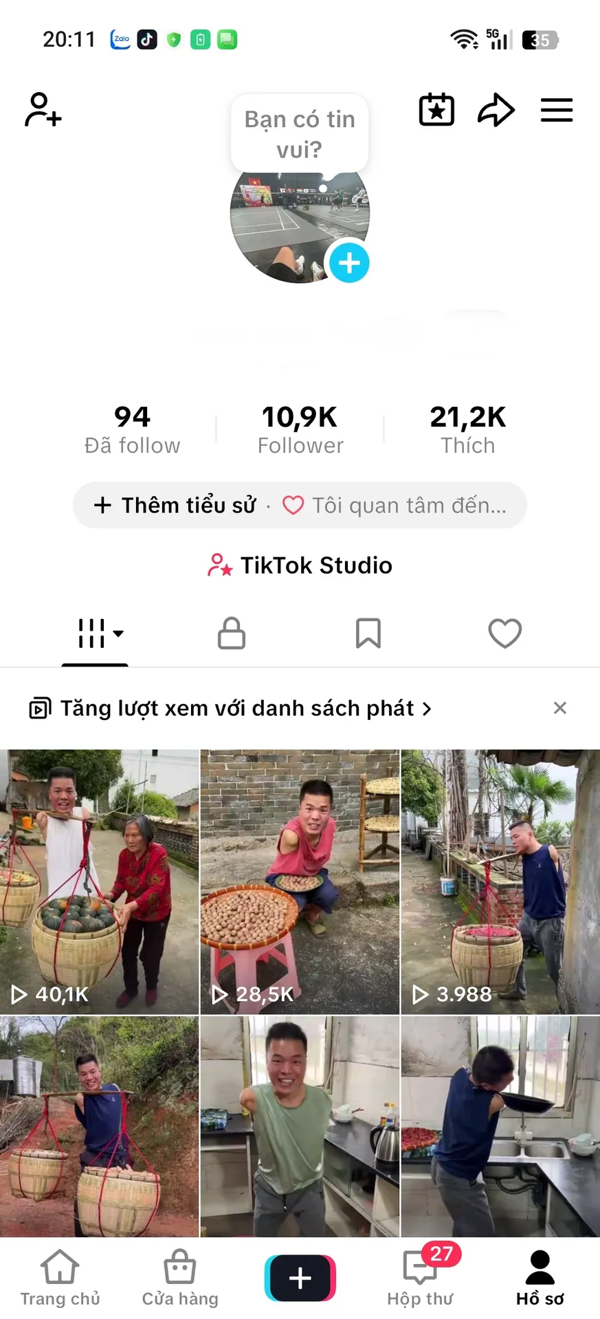Chủ Đề Cá Nhân Nam